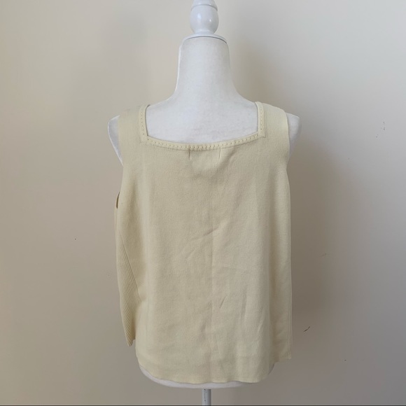 August Max Woman Vintage Square Neck Knit Tank Top - Picture 5 of 6